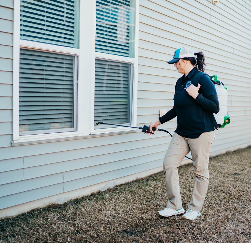 Pest inspection with protective equipment