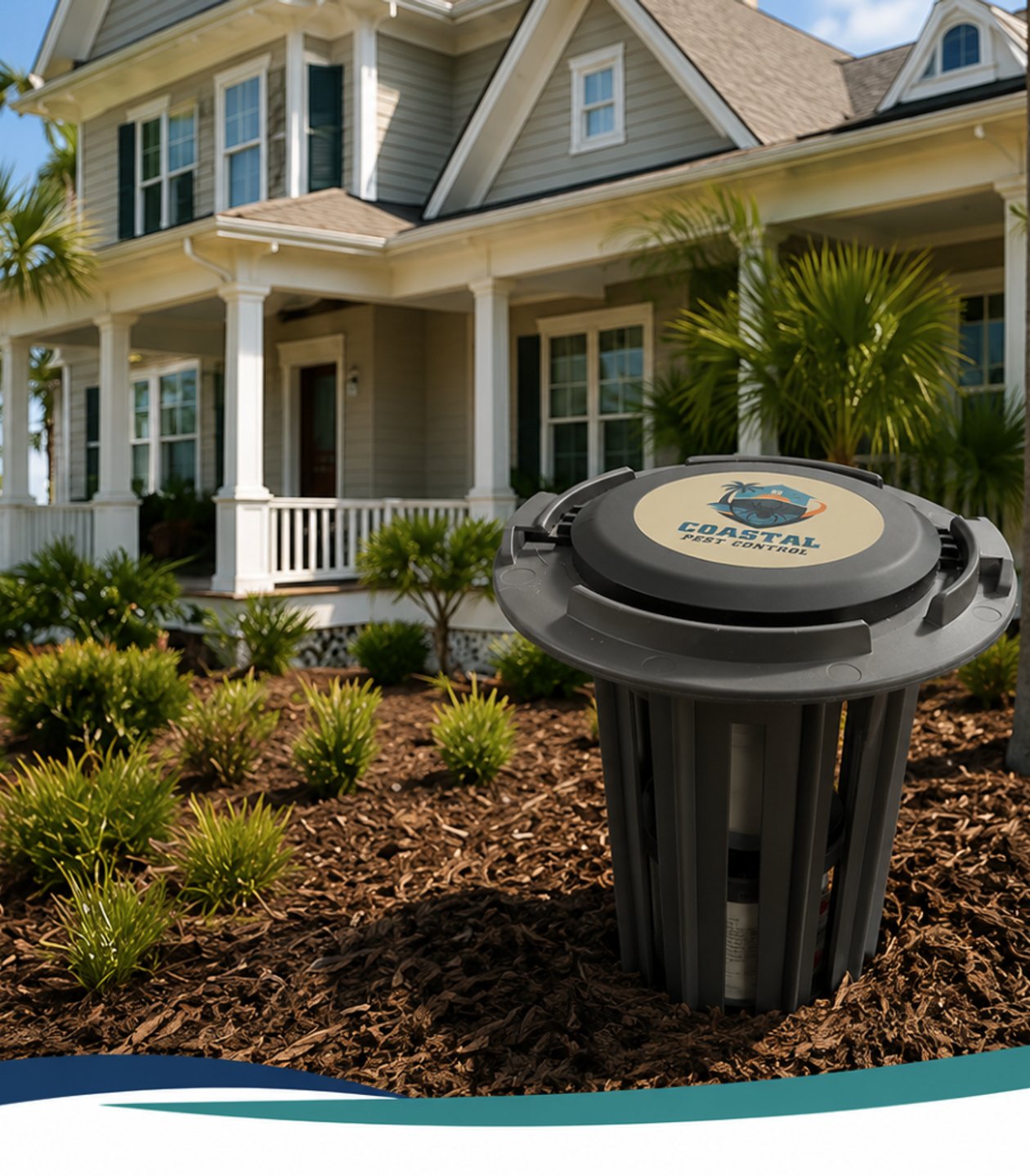 Trelona ATBS bait station in place at a Grand Strand property